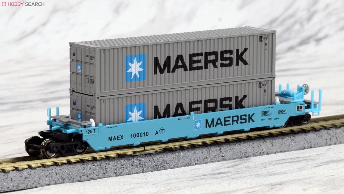 Gonderson MAXII Double Stack Car MAERSK 100010 with MAERSK Containers