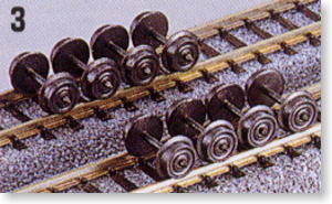 One Side Insulated Black Wheels D=5.6mm (8pcs.) (Model Train)