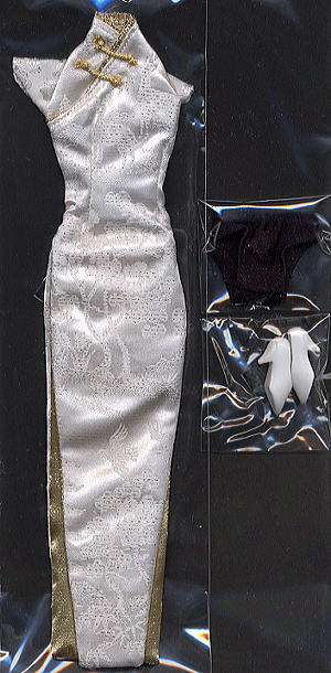 チャイナドレス･ロング(白) (ドール) 商品画像1