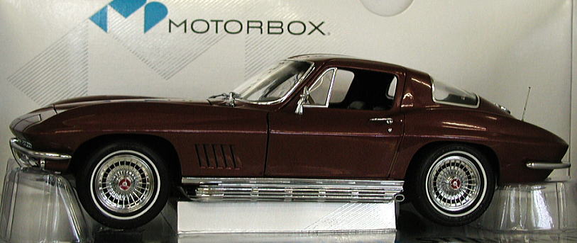 コルベット・スティングレー 327クーペ(1967/ワインレッド) (ミニカー) 商品画像1