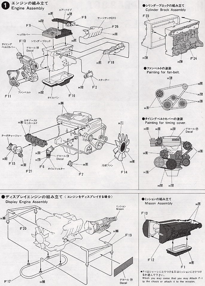 Toyota Supra 3.0 GT Twin-Cam24 (Model Car) 設計図1
