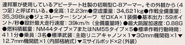 Crab Gunner (Plastic model) 解説1