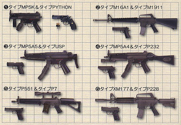 ワンコインフィギュア メインウェポン＆サイドアームズ 12個