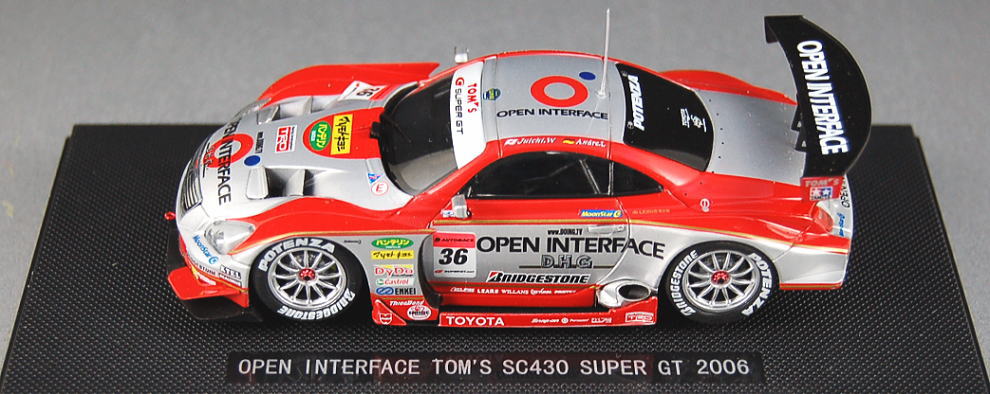 EBBRO 43804 1/43 オープンインターフェイス トムスSC430