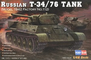 Russian T-34/76 Tank (Plastic model)
