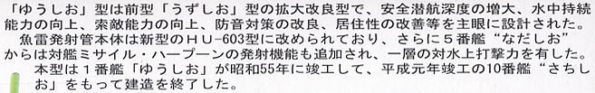 海自ゆうしお型潜水艦 ゆうしお (プラモデル) 解説1
