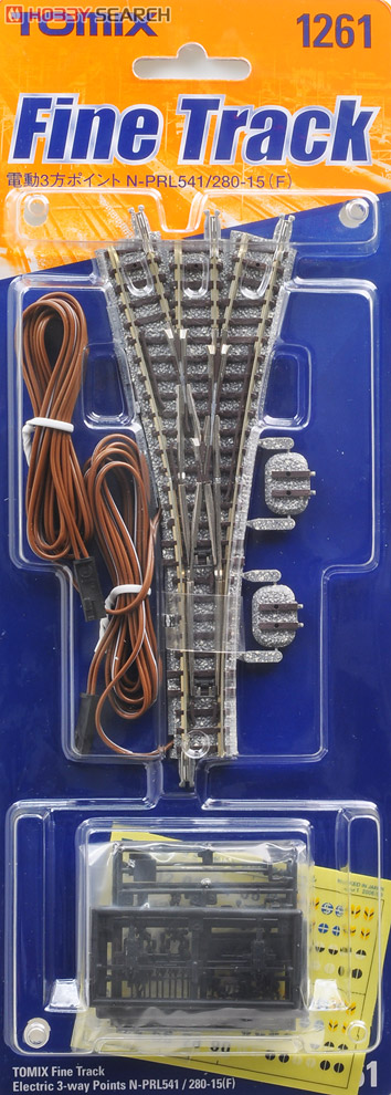 Fine Track Electric 3-Way Points N-PRL541/280-15(F) (Model Train) 商品画像1