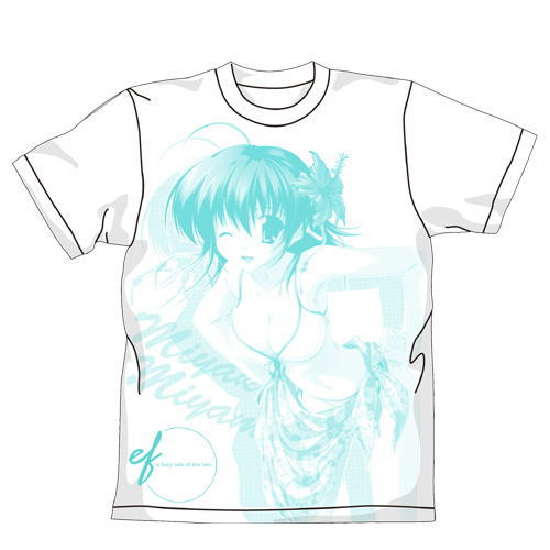 ef - a fairy tale of the two. みやこTシャツ WHITE L (キャラクターグッズ) 商品画像1