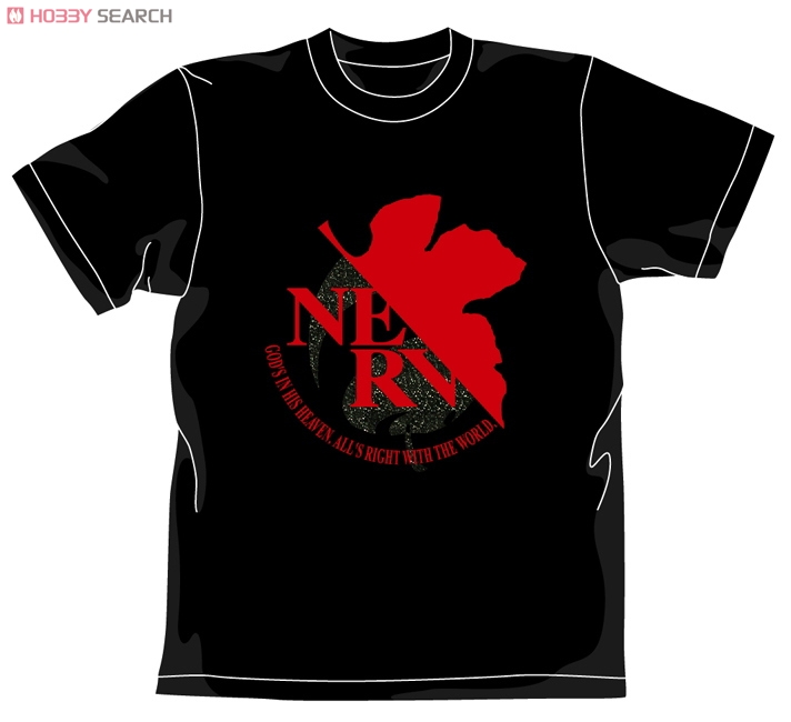 ヱヴァンゲリヲン新劇場版 NERV蓄光ロゴ Tシャツ ブラック Mサイズ NERV蓄光ロゴTシャツ [EVANGELION] | キャラクター公式グッズ