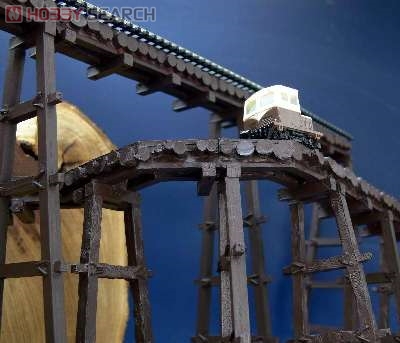 丸太軌道セット 方受-短 (4個入り) (組み立てキット) (鉄道模型) その他の画像2