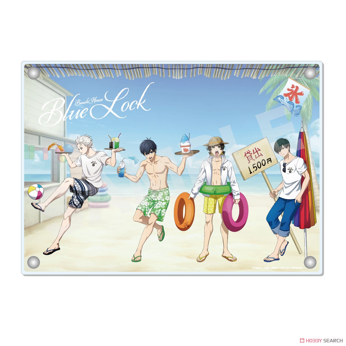 【ブルーロック】 海の家 アクリルボード 01 集合 (キャラクターグッズ) 商品画像1