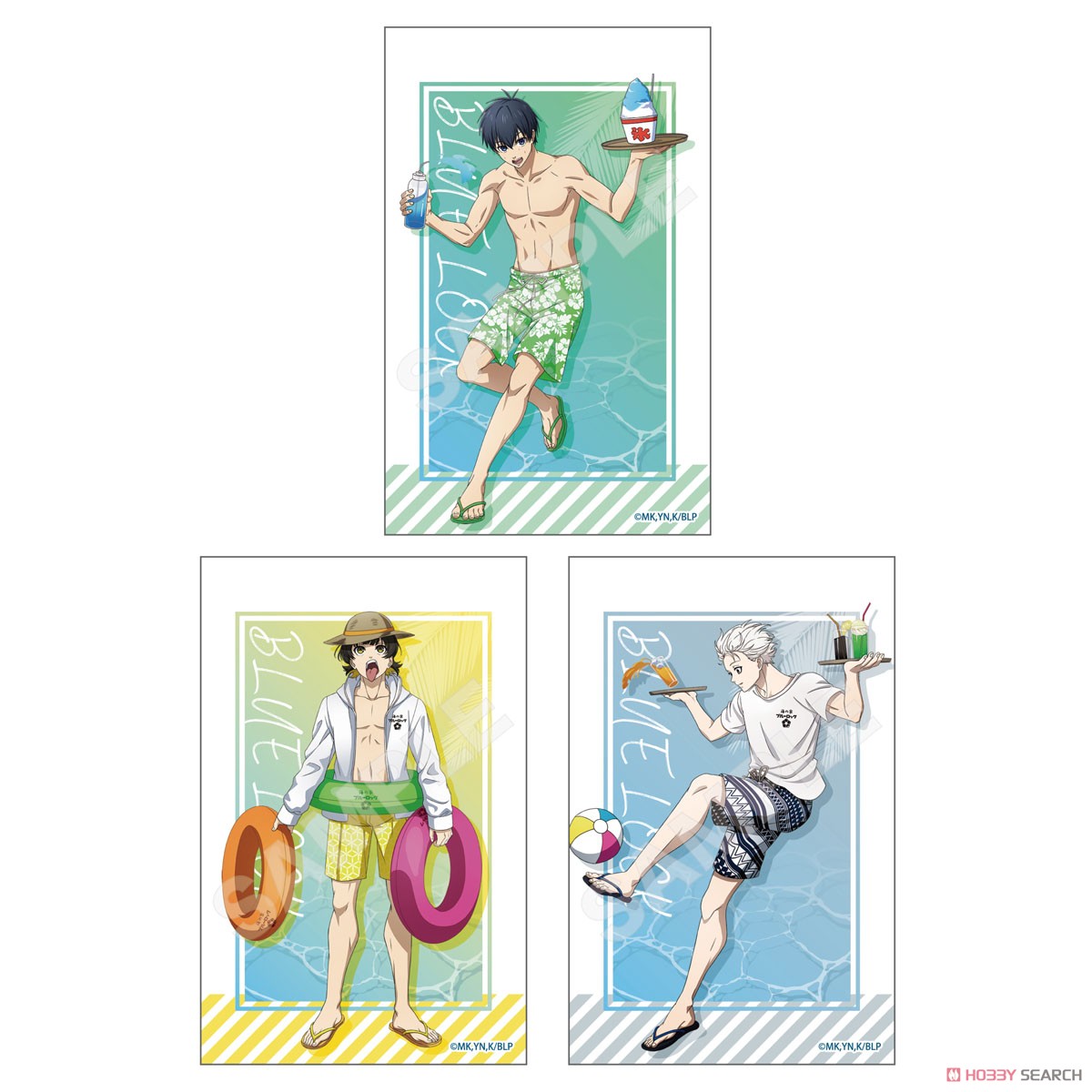 【ブルーロック】 海の家 サテン地ステッカー 01 第1弾 (5個セット) (キャラクターグッズ) 商品画像2