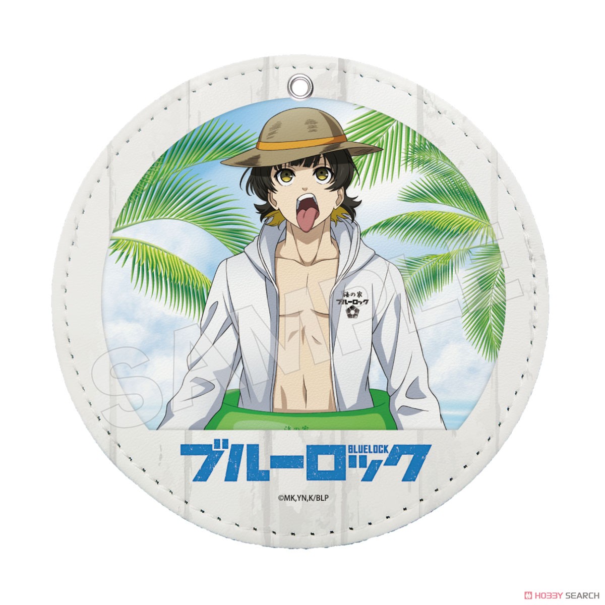 【ブルーロック】 海の家 レザーコースターキーホルダー 02 蜂楽廻 (キャラクターグッズ) 商品画像1