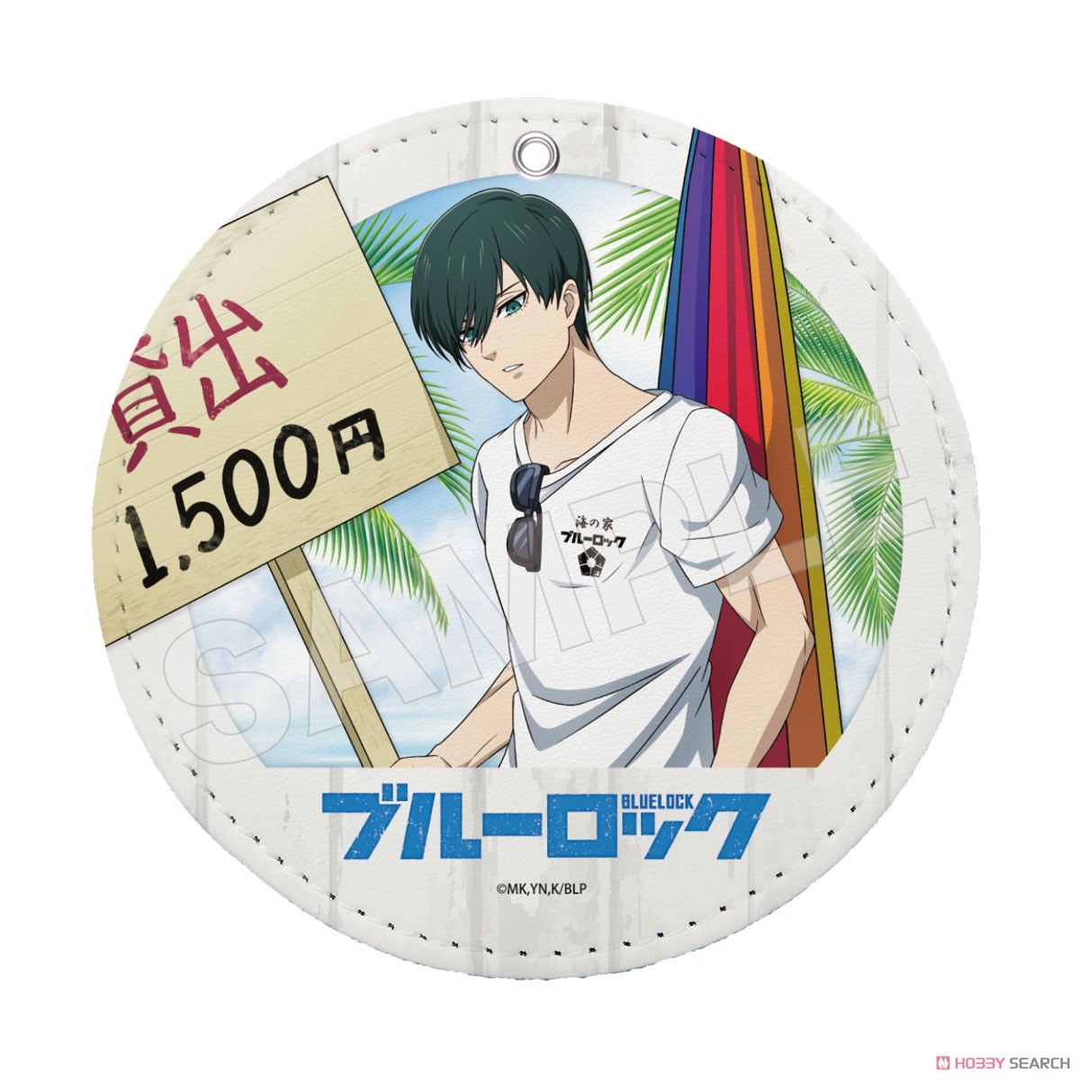 【ブルーロック】 海の家 レザーコースターキーホルダー 04 糸師凛 (キャラクターグッズ) 商品画像1