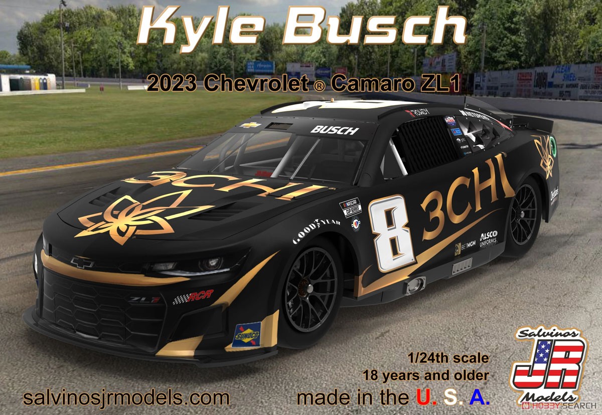 プラモデル　1/24 ロス・チャスティン ジョッキー 星条旗カラー シボレー カマロ NASCAR 2023 #1 [THC2023RCJ] Amazon | サルビノスJ・Rモデル(Salvinos Jr Models) 1/24 2023