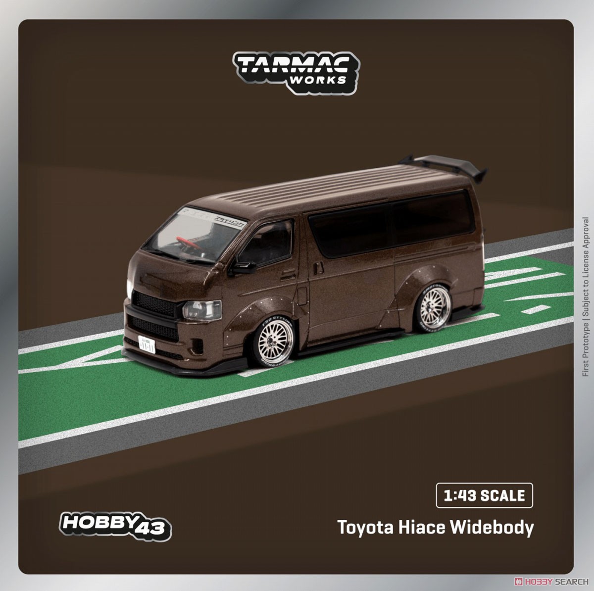 Toyota Hiace Widebody Brown (Diecast Car) - HobbySearch Diecast