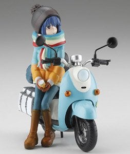 Artpla Laid-Back Camp Rin Shima & Bike Set (Plastic model)