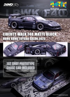LB-WORKS F40 マットブラック Hong Kong Toycar Salon 2023 イベント 