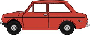 (N) Hillman Imp Firebrand Red (Model Train)