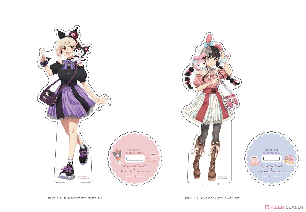 リコリス・リコイル×サンリオキャラクターズ アクリルスタンド 井ノ上たきな×マイメロディ (キャラクターグッズ) その他の画像1