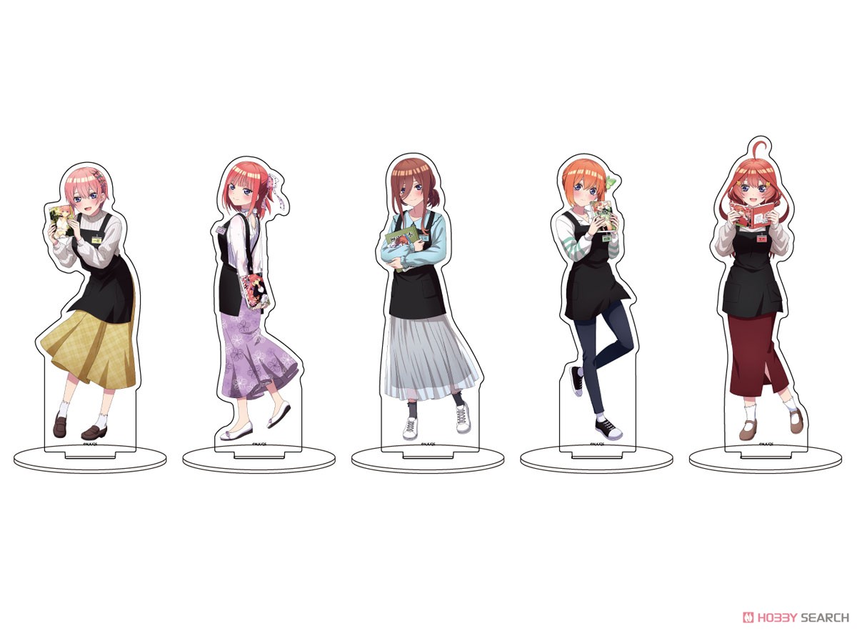 キャラアクリルフィギュア 「五等分の花嫁∽」 07 二乃 書店ver. (描き下ろしイラスト) (キャラクターグッズ) その他の画像1