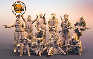 Taliban fighters set of 12 Piece (Plastic model)
