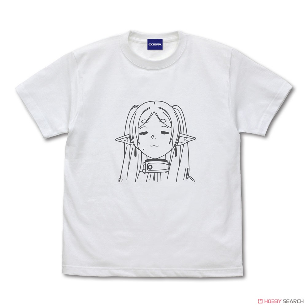 葬送のフリーレン フリーレン フェイス Tシャツ WHITE L (キャラクターグッズ) 商品画像1