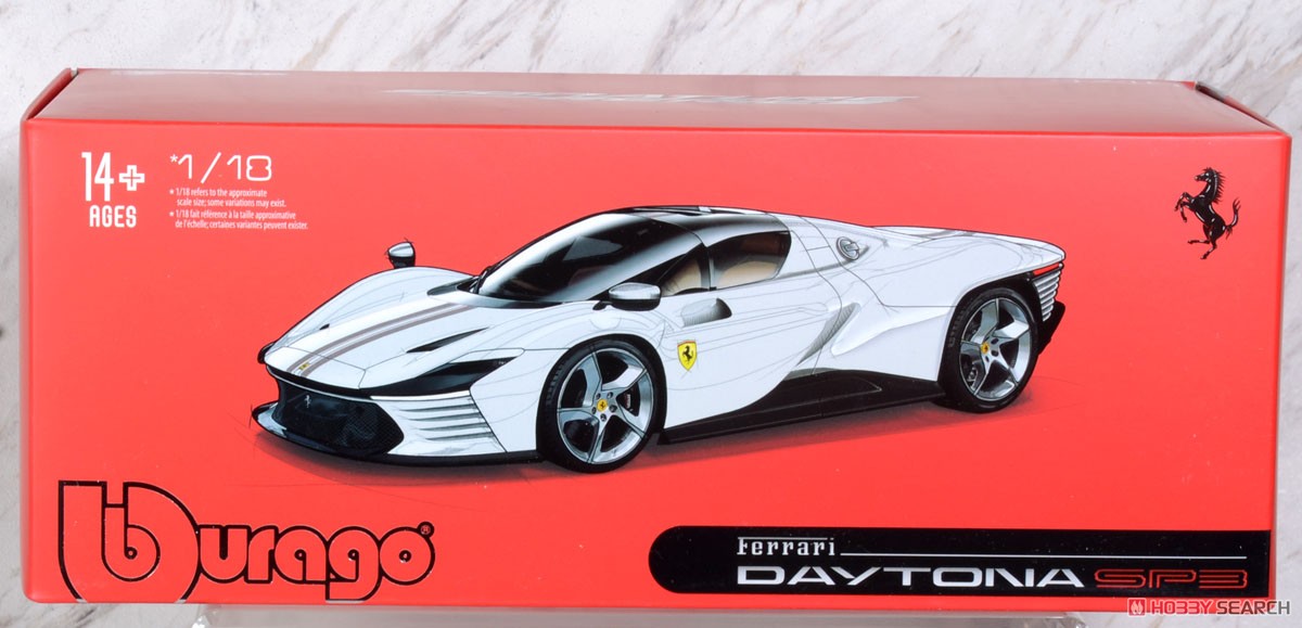 フェラーリ デイトナ SP3 (クローズルーフ 2022) (ホワイト) (ミニカー