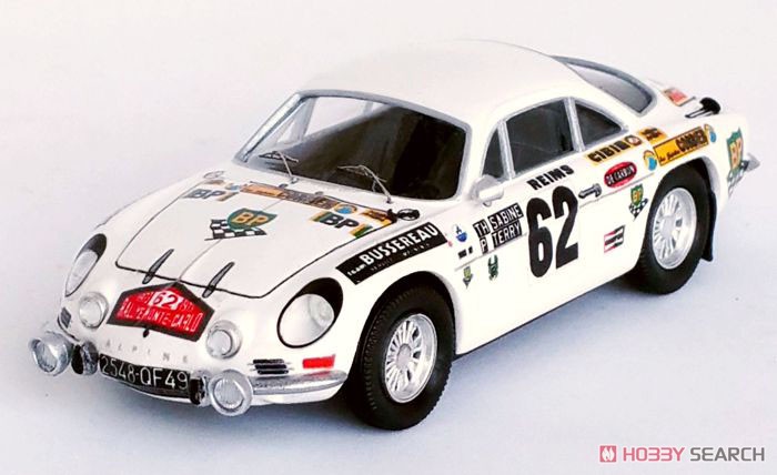 アルピーヌルノー A110 1973年モンテカルロラリー #62 Thierry Sabine/Pierre Terry (ミニカー) 商品画像1