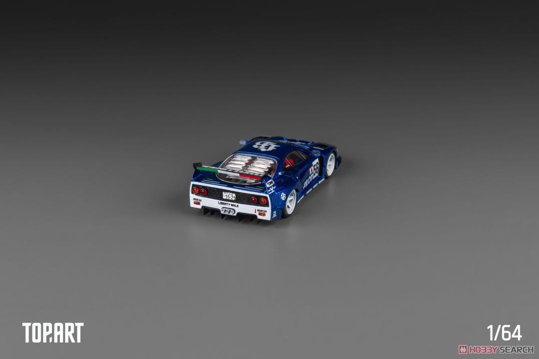 LBWK F40 Chrome pilot blue (ミニカー) - ホビーサーチ ミニカー