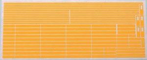 209, Series E231 Sobu Line (Yellow #1) Stripe Instant Lettering (Model Train)