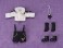 Nendoroid Doll Outfit Set: Suspender Shorts Set (White & Black) (PVC Figure) 商品画像1 Thumbnail