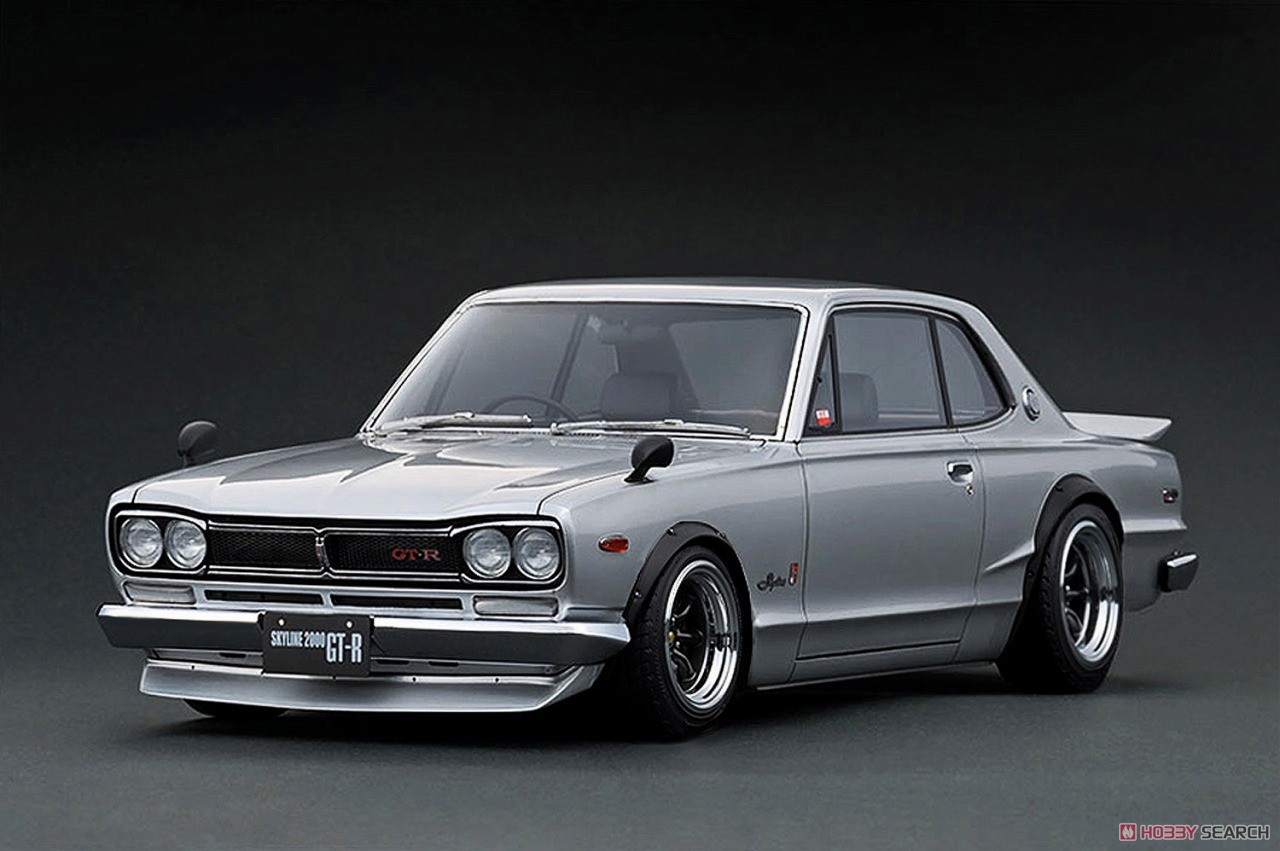 ミニカー NISSAN SKYLINE 2000GT-R (KPGC10) Nissan Skyline 2000 GT-R (KPGC10) Silver (ミニカー) - ホビー
