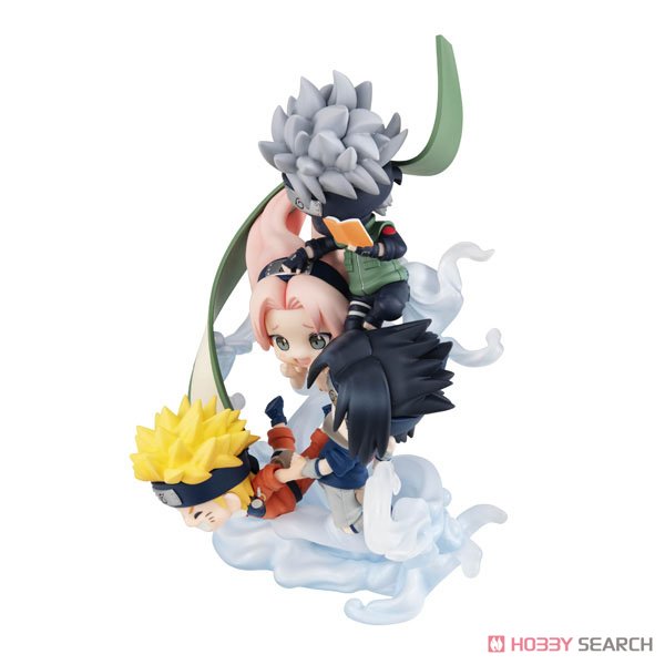 NARUTO疾風伝 フィギュア 6体まとめ売り FigUnity(フィギュニティ) NARUTO -ナルト- 疾風伝 第七班集合