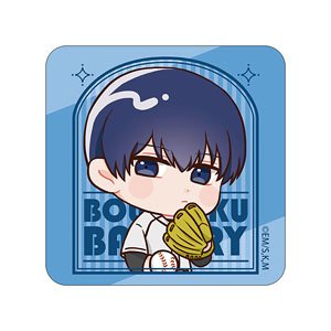 Bokyaku Battery Square Can Badge Haruka Kiyomine (Anime Toy)