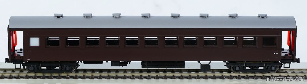 16番(HO) 国鉄オハフ61-1000代 (オハ61緩急車化) ぶどう2号 塗装