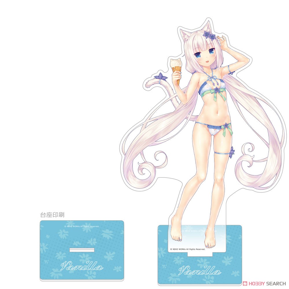 ネコぱら 特大アクリルスタンド (バニラ/水着) (キャラクターグッズ) 商品画像1