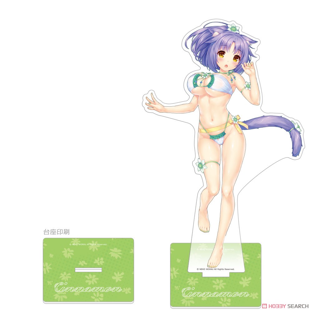 ネコぱら 特大アクリルスタンド (シナモン/水着) (キャラクターグッズ) 商品画像1