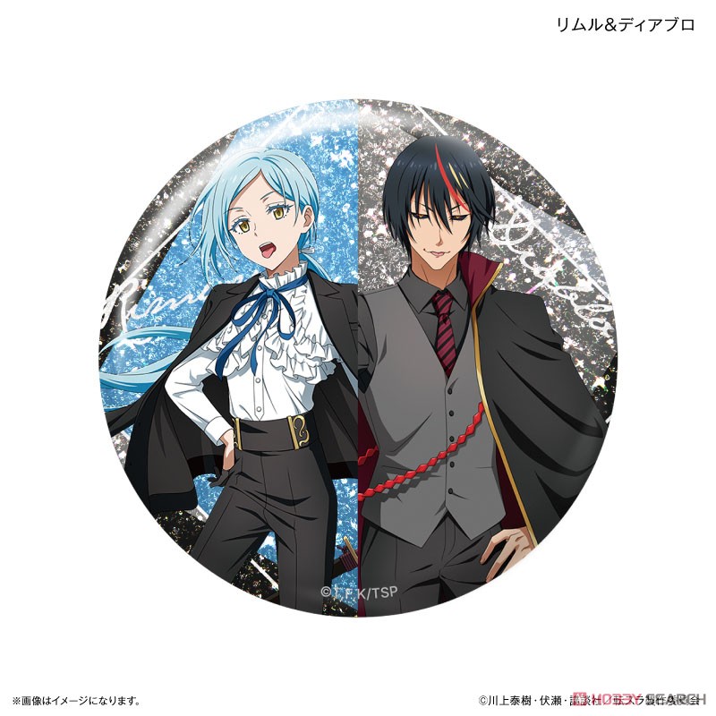 転生したらスライムだった件 スクエア缶バッジ リムル 3種セット 転生