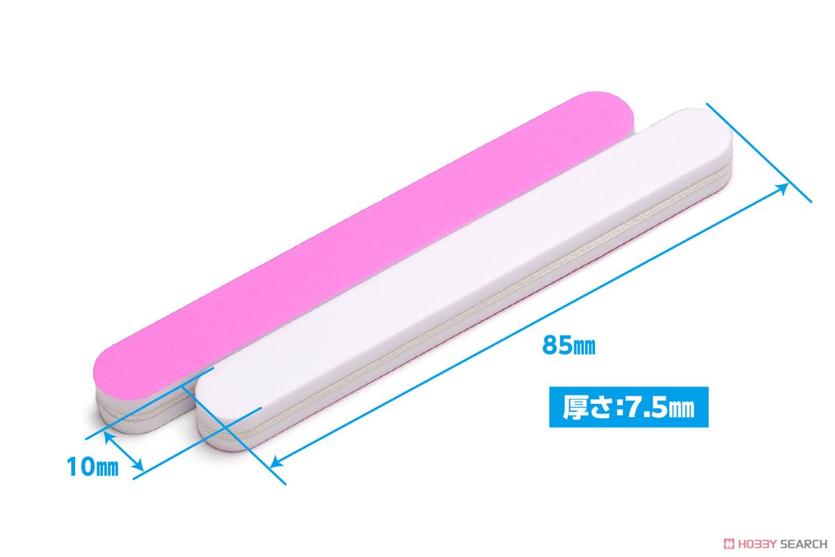 ヤスリスティック フィニッシュ ピンク 細型 (#3000相当/10枚入り) (工具) その他の画像1