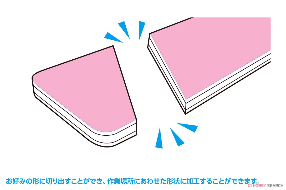ヤスリスティック フィニッシュ ピンク 細型 (#3000相当/10枚入り) (工具) その他の画像3