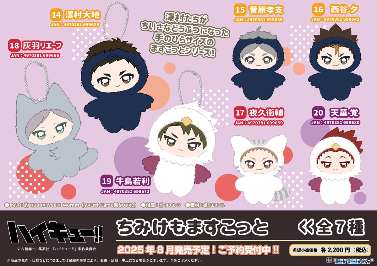 アニメ「ハイキュー!!」 ちみけもますこっと 20.天童覚