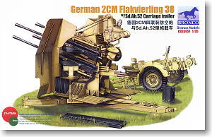 独・2cm 4連装対空機関砲 Flak38 トレーラー付き (プラモデル)