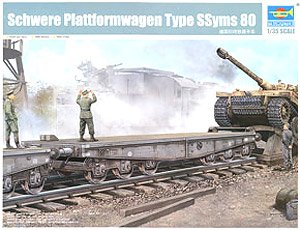 German Large-Scale Flat Base Wagon (Plastic model)
