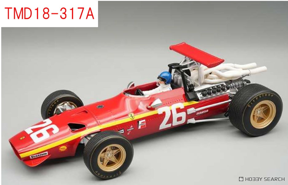 フェラーリ 312F1/68 #26 1968 フランスGP Jacky Ickx ミニカー