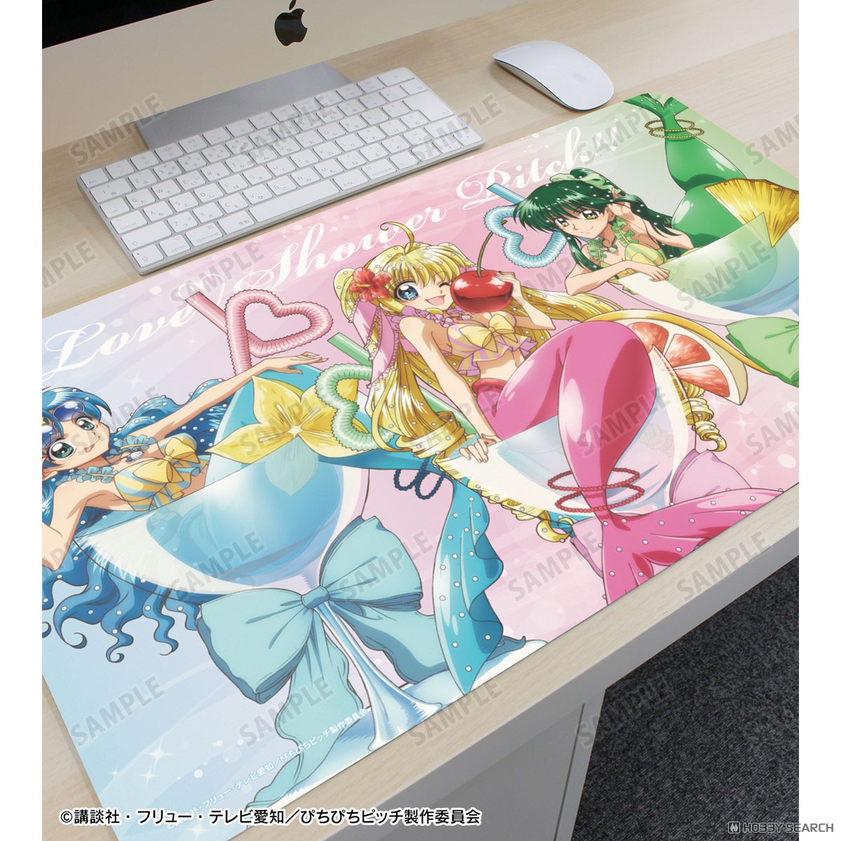 Pichi Pichi Pitch [Especially Illustrated] Assembly Cocktail Glass Ver. Multi Desk Mat (Card Supplies) その他の画像1