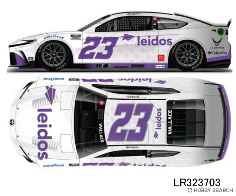 LEIDOS 2025 トヨタ カムリ XSE ババ・ウォレス #23 (ミニカー