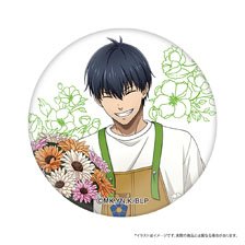 ブルーロック スクエア缶バッジ 潔世一 (お花屋さん