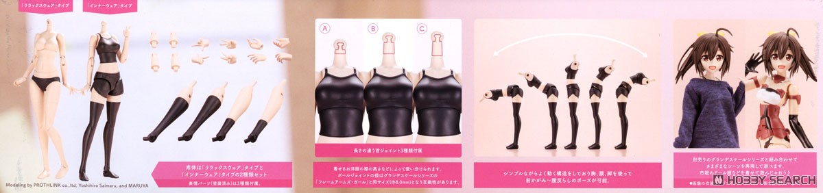 グランデスケールドレスアップボディ【M】with 源内 あお (プラモデル
