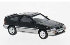 (HO) Honda CRX 1983 Black / Gray (Model Train)